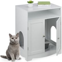 Bild für Weißer Katzenschrank für Katzenklo