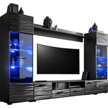 Bild für Wohnwand Modica, LED-Beleuchtung mit Fernbedienung (15 veränderbare Farben, 4 Programme)