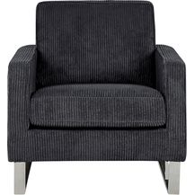 Bild für Sessel Cord schwarz VIND