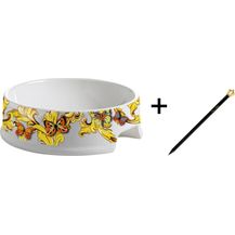 Bild für Harald Glööckler Designer Porzellan Futternapf Rococo Ø 15,5 cm + Casa Padrino Luxus Barock Bleistift mit Kronendesign