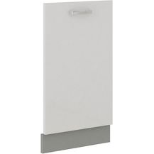 Bild für Frontblende Geschirrspüler vollintegriert 45 cm Weiß Hochglanz Küche Bianca Grey