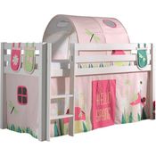 Vipack 'Pino' Halbhochbett taupe, inkl.Textilset 'Spring'