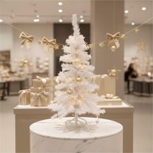 Bild für Weihnachtsbaum Christbaum Tanne Weiß künstlich 90cm