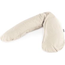 Bild für Theraline Stillkissen "Das Original" Microperlen inkl. Bezug 190 cm 75 Punkte Beige