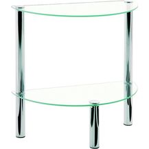 Bild für Beistelltisch aus Glas/ Stahlrohr verchromt
