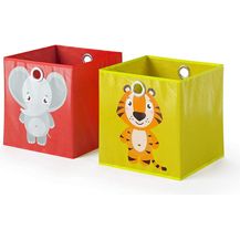 Bild für Faltbox 30x30 Rot/Gelb 30 x 30 cm 2er Set Vicco