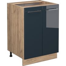 Bild für Küchenunterschrank Fame-Line Dunkelblau Hochglanz 60 cm ohne Arbeitsplatte Vicco