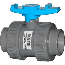 Bild für Sibo Kugelhahn Kugelventil 50 mm PVC mit beisdeitiger Klebemuffe