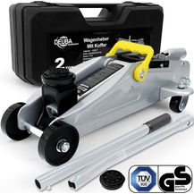 Bild für Deuba Hydraulischer Wagenheber 2 Tonnen inkl. Koffer Tragegriff Roll- und Lenkbar inkl. Gummiauflage Rangierwagenheber