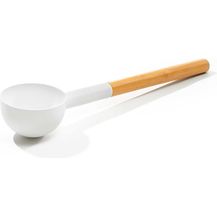 Bild für Sauna Kelle 2 Weiß mit Bambus Griff