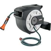 Bild für GARDENA city gardening Wand-Schlauchbox 15 m: Schlauchaufroller mit 15 m Qualitätsschlauch und Brause, 180° schwenkbar, kurze Arretierstopps, automatischer Schlaucheinzug, zur Wandmontage (18402-20)
