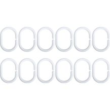 Bild für MSV Duschvorhangringe Weiß