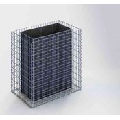 Gabiona Hochbeet eckig 100 cm x 100 cm x 60 cm (L x H x T), Maschenweite 5 x 10 cm