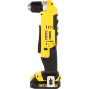 Dewalt DCD740C1-QW DCD740C1 Akku-Winkelbohrmaschine 18 V - 1,5 Ah, Schwarz, Gelb