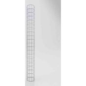 Gabiona Gabionensäule rund feuerverzinkt, 22 cm Durchmesser, 200 cm Höhe, Maschenweit 4251062714008