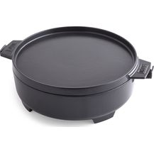 Bild für Weber 2-in-1 Dutch Oven 6,8 Liter, Gusseisen, antihaftbeschichtet, mit Deckel (8857)