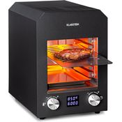 Hannibal Hochtemperaturgrill Indoor 2.200W 850°C Edelstahl schwarz Schwarz