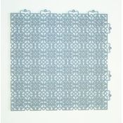 andiamo Kunststofffliese Bodenfliese Gartenfliese Terassenfliese Balkonfliese Innen- und Außenbereich Wasserdurchlässig wetterfest pflegeleicht langlebig 38 x 38 cm, Set: 35 Fliesen 5 m², hellgrau