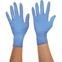 Bild für Ansell TouchNTuff 92-670 Nitril Handschuhe, Chemikalien- und Flüssigkeitsschutz, Hellblau, Größe 8.5-9 (100 Handschuhe pro Spender)