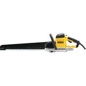 DeWalt 1.700 Watt Spezialsäge (Sägeblattlänge 430 mm, ideal für Schnitte in Porenbeton (Festigkeitsklassen zwei, vier und sechs) und für Gips, inkl. HM-Sägeblattsatz DT2975 und Inbus), DWE399