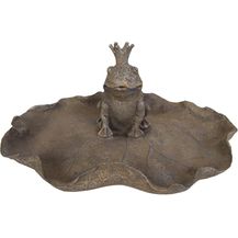 Bild für Buri Vogeltränke Seerose mit Froschkönig Wasserschale Vogelbad Badestelle Gartendeko