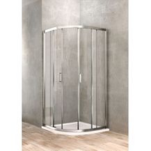 Bild für Halbrunde Duschkabine 80 x 80 transparentes Glas Ponsi Gold BBGOLTSE80 