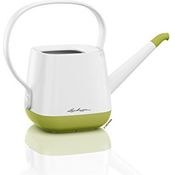 LECHUZA YULA Gießkanne, Hochwertiger Kunststoff, Weiß-Pistaziengrün, 1,7 l Fassungsvermögen, Mit Tropfschutz, 13870