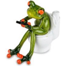 Bild für formano Dekofigur Frosch-Toilette