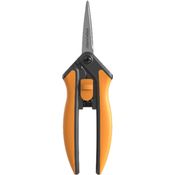 Fiskars Microtip Gartenschere SP13, Länge 21,5 cm, Hochwertige Stahlklingen-Kunststoff Griff, Schwarz-Orange, Solid, 1051600 mittelgroß