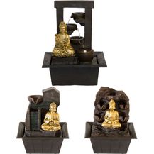 Bild für Zimmerbrunnen BUDDHA mit LED-Beleuchtung Dhyana mit Kugel