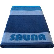 Dyckhoff Saunatuch Sauna Stripe blau Saunatuch 100 x 200 cm