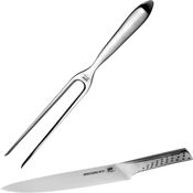 Weber 17074 Grillgabel, Edelstahl, Tranchierbesteck