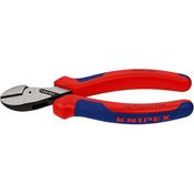 KNIPEX 73 02 160 X-Cut Kompakt-Seitenschneider hochübersetzt mit Mehrkomponenten-Hüllen schwarz atramentiert 160 mm