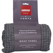 Harvia by Lutha Wickelhandtuch Saunakilt Kilt Saunahandtuch ca. 70 x 150 cm anthrazit