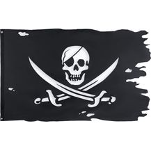 Bild für FLAGLINK Gruselige Ragged Broadsword Old Skull Bones Jack Rackham Pirate Flagge Ragged Broadsword