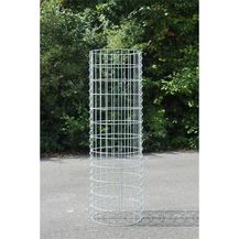 Bild für Gabione Steingabionen Steinkorb Drahtkorb Gabionensäule rund Ø 35 cm 1,00 m