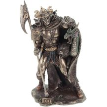 Bild für Loki nordischer Gott bronziert Veronese Figur Odin Skulptur nordische Götter