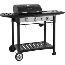 Bild für TAINO BASIC PLANCHA 2 Gasgrill Seitenkocher Grill BBQ schwarz