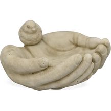 Bild für matches21 Vogeltränke Hände Vogel Zement Beton Vogel Futterplatz Wasserschale Vogelbad Bienentränke 1 Stk