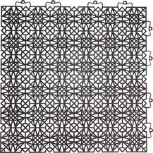 Bild für andiamo Kunststofffliese Bodenfliese Gartenfliese Terassenfliese Balkonfliese Innen- und Außenbereich Wasserdurchlässig wetterfest langlebig 38 x 38 cm