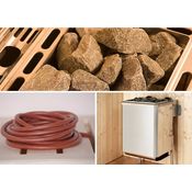 WEKA Set: Saunaofen »Kompakt«, 9 kW, integrierte Steuerung, inkl. Zubehör