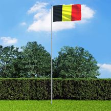 Bild für vidaXL Flagge Belgiens und Mast Aluminium 6 m