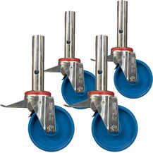 Bild für Krause Fahrrollensatz 125mm 4 Stück für KRAUSE ClimTec Gerüst