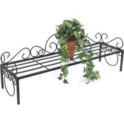 Blumenregal Metall Schwarz 75 cm Blumenständer Mi Blumenbank Blumentreppe Pflanzentreppe Blumenhocker Pflanzenständer - Dandibo