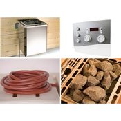 WEKA Set: Bio-Kombiofen »Technikpaket 2«, 9 kW, externe Steuerung, inkl. Zubehör