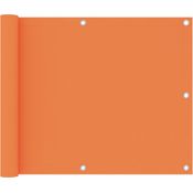 vidaXL Balkon-Sichtschutz Orange 75x400 cm Oxford-Gewebe