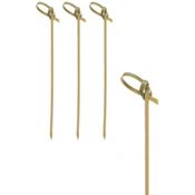 Papstar Knoten Grillspieße, Bambus, 6 cm, 250 Stück, 16769