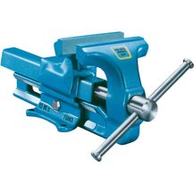 Bild für HEUER Parallel-Schraubstock 120 mm feste Backen blau (100120)