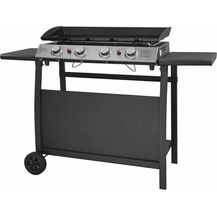 Bild für Cooker Plancha Gas II mit trolley 4 Brenner 10 KW Schwarz