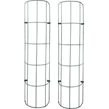 Bild für Spetebo Rankgitter in grün aus Metall für Fallrohre